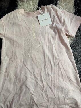 Palm Angels Kids Light Pink Logo Tee